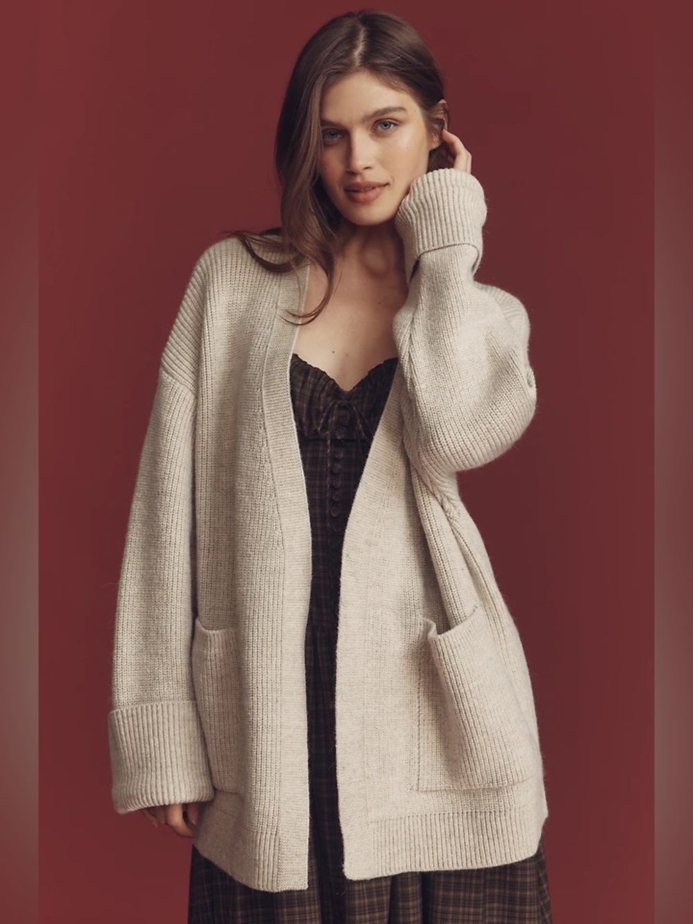 Anthropologie By Anthropologie Cozy Oversized Cardigan Sweater